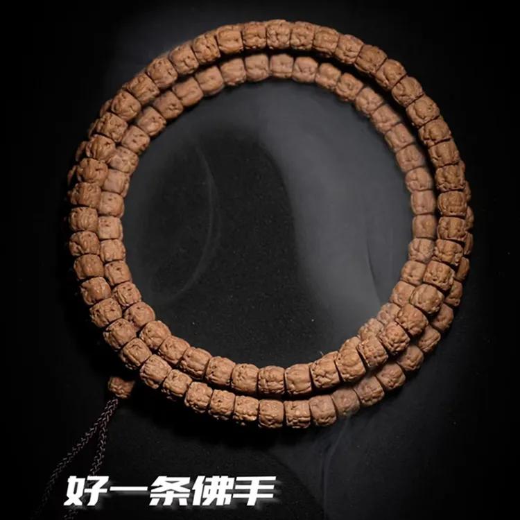 毕业级藏切佛手小金刚尘迹菩提子108长串时尚矮桩三日红男女文玩