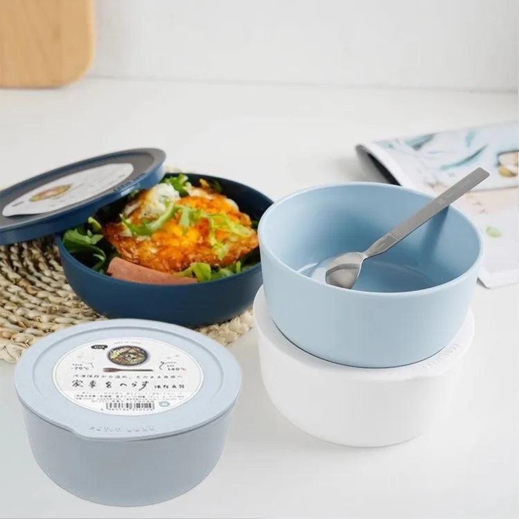 YAMADA山田化学日本进口保鲜碗冷藏微波炉加热饭碗宝宝辅食搅拌碗
