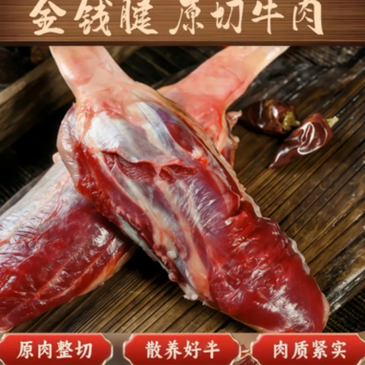 【牛金钱腱/老鼠腱】正宗腱子肉黄膘黄牛肉腱3斤草饲鲜切草原生鲜