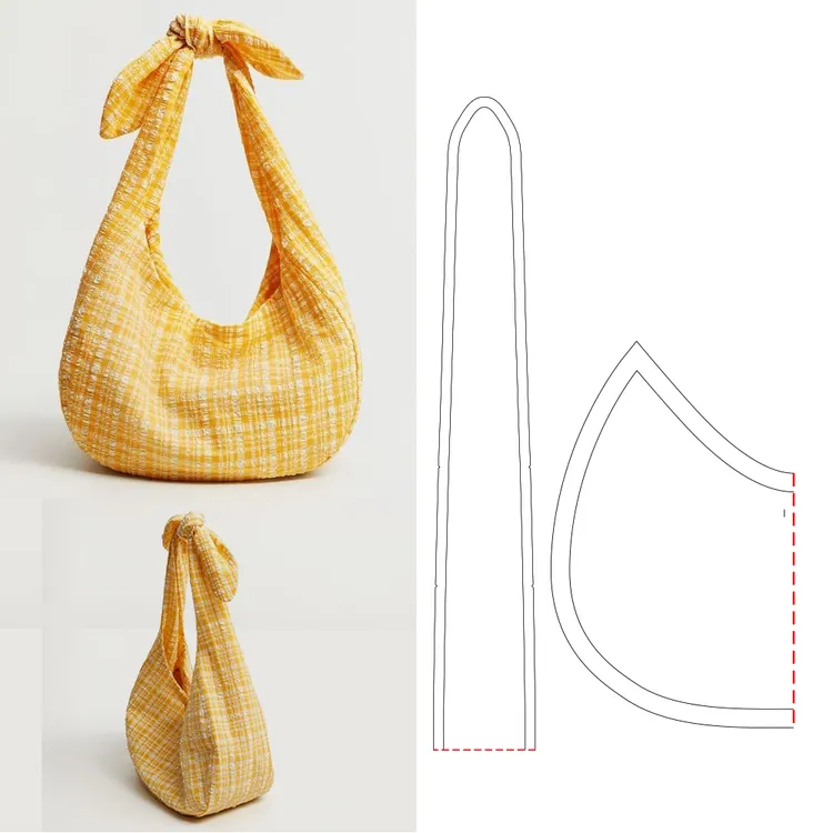 聂大叔裁缝单肩斜挎包牛皮纸板包包diy纸样帆布包条绒布包牛仔布