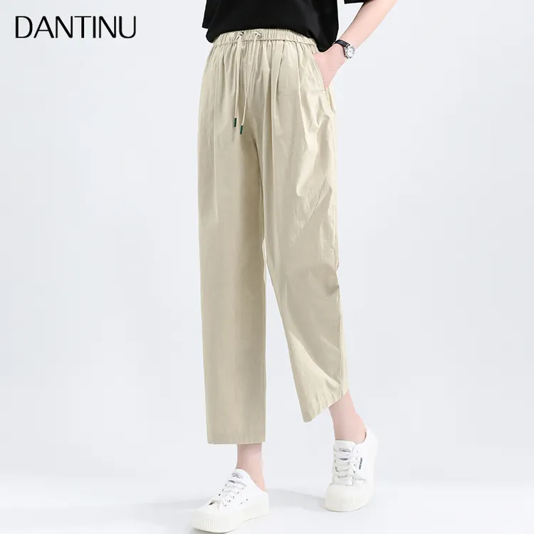 孕妇裤季薄款外穿小个子大码九分裤无托腹时尚宽松高腰哈伦裤夏装