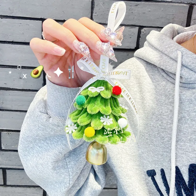 【双12特惠】创意可爱扭扭棒圣诞树挂件手工diy材料包花环装饰挂件