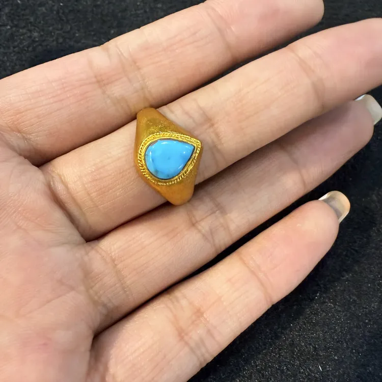 铜合金婚庆饰品 你泊尔纯手工的戒指