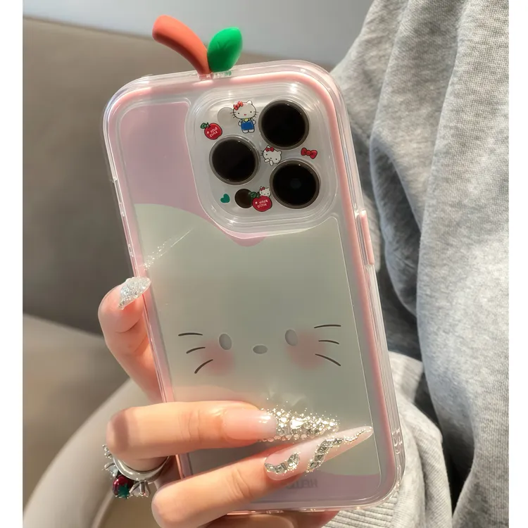 kitty苹果核适用苹果16手机壳iPhone15小米14女vivoppo华为p70套