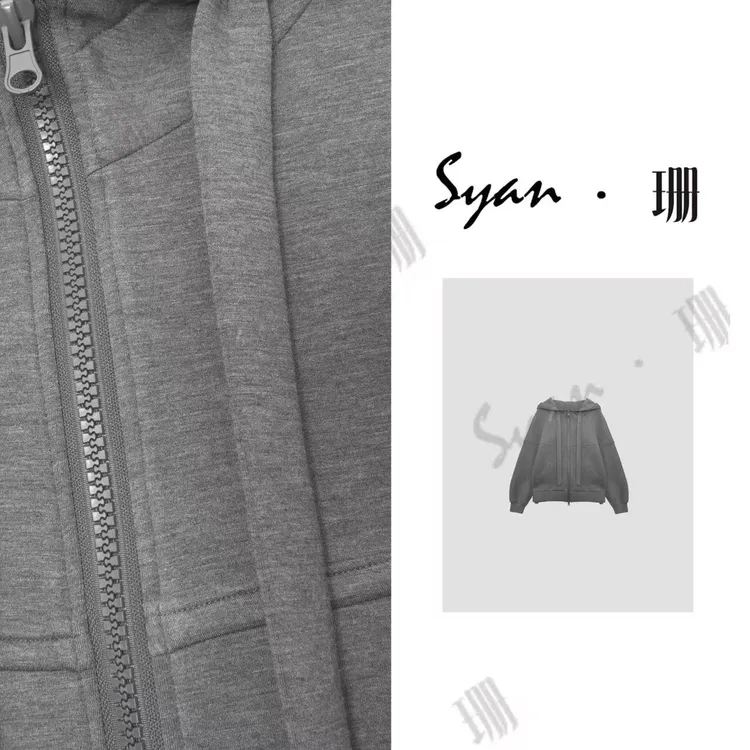 Syan【时光流转】秋季新款时尚百搭小众休闲轻奢潮流设计长袖卫衣