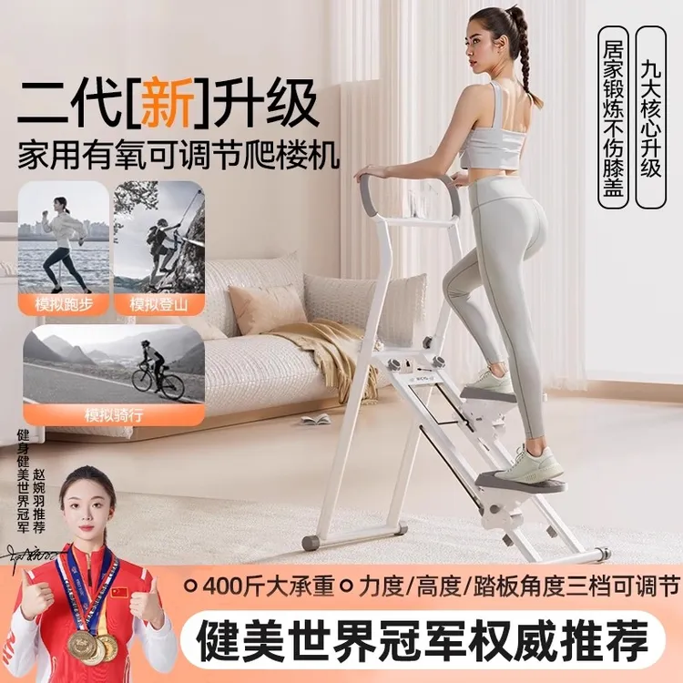 小米有品爬楼机健身家用多功能登山机原地踏步机跑步静音器械神器