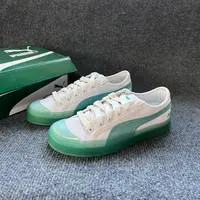 PUMA Capri 休闲 低帮 板鞋 白绿色 原盒 387244 02