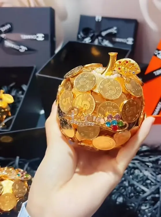 金苹果圣诞苹果硬币平安夜送朋友闺蜜手工礼物跨年新年礼物
