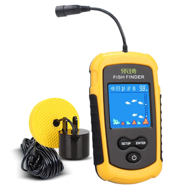 高清鱼群探测器声呐找鱼器户外垂钓定位准确的钓鱼神器探鱼器