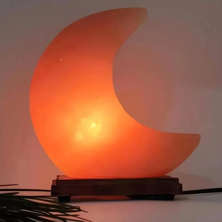 喜马拉雅创意月亮盐灯 精雕盐灯氛围盐灯客厅卧室摆件小夜灯