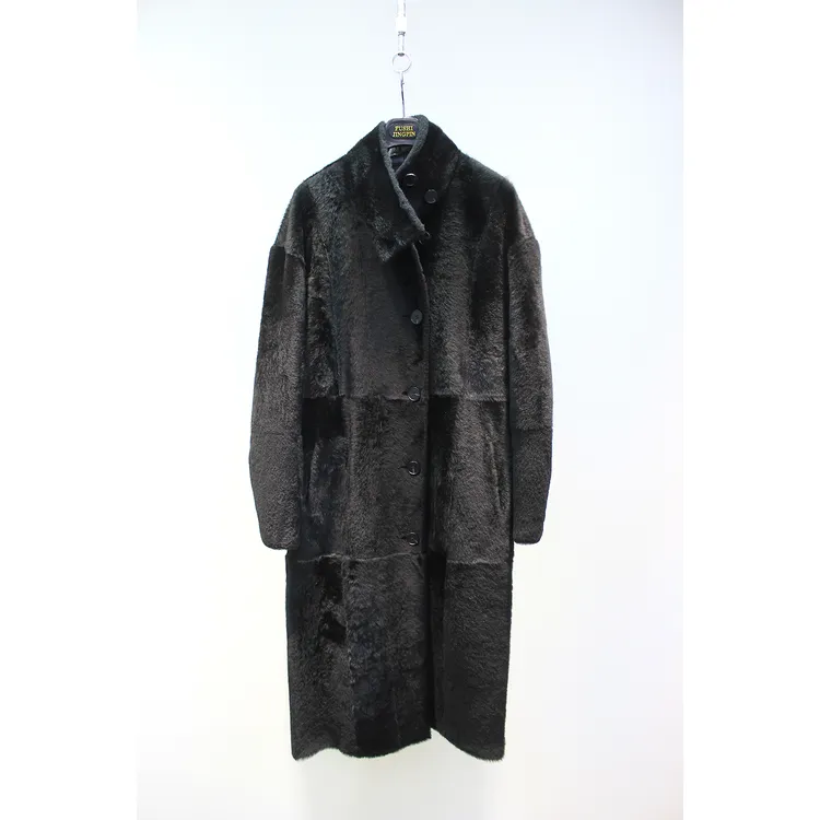 Zoehope 轻奢小奶羔进口拉贡羊皮毛一体立领长款皮毛外套女