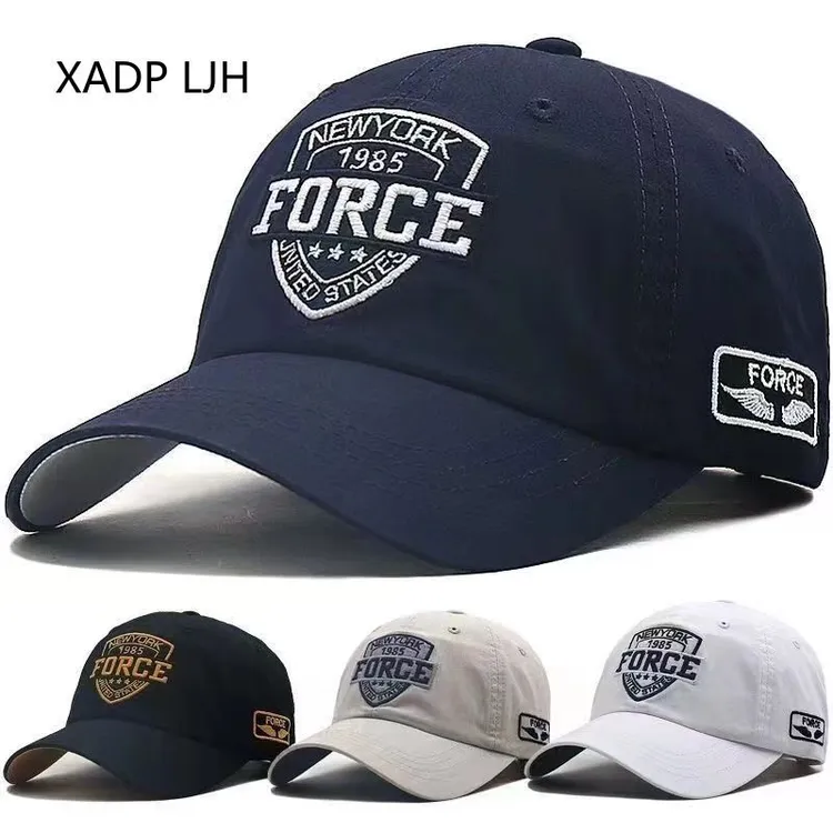 纯棉刺绣1985款棒球帽户外登山遮阳帽配色时尚鸭舌帽ins小清新帽