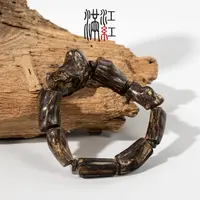 满江红 沉香文莱/随型瘤疤单圈/沉水/28g/天然沉香手串TG66