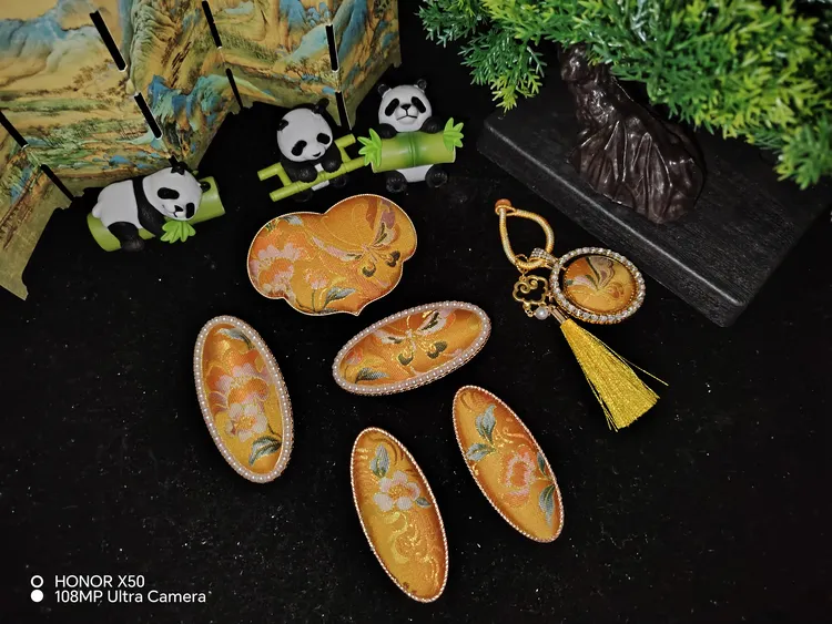 少女风民族风千金风一字夹发夹发卡头饰时尚饰品复古