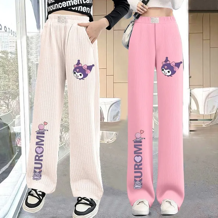 女童筒裤2025新款洋气中大童儿童时尚休闲灯芯绒女孩直筒裤子长裤