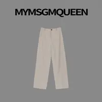 中窄版骨线立体分割舒适简约休闲裤