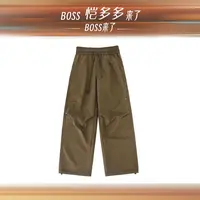 火炉【褶皱感】磨毛加厚直筒裤