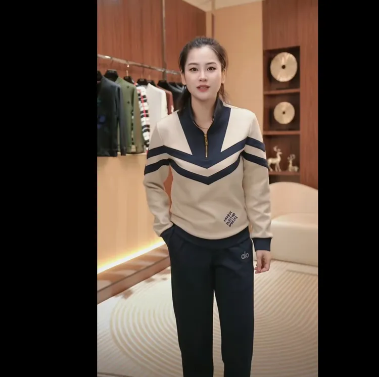 【超时速男装】冬季新品拼接设计风高级拉链立领休闲百搭卫衣8769