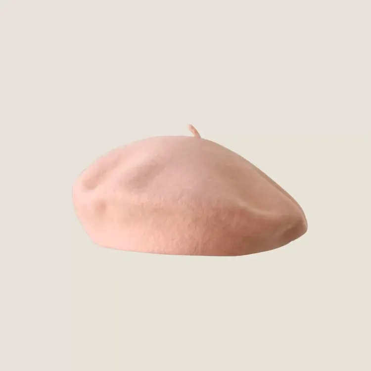 2025韩版气质颗粒羊毛贝雷帽