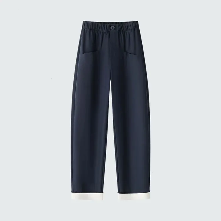 2025春夏季新款高级感香蕉裤女薄款高腰显瘦九分休闲阔腿弯刀裤子