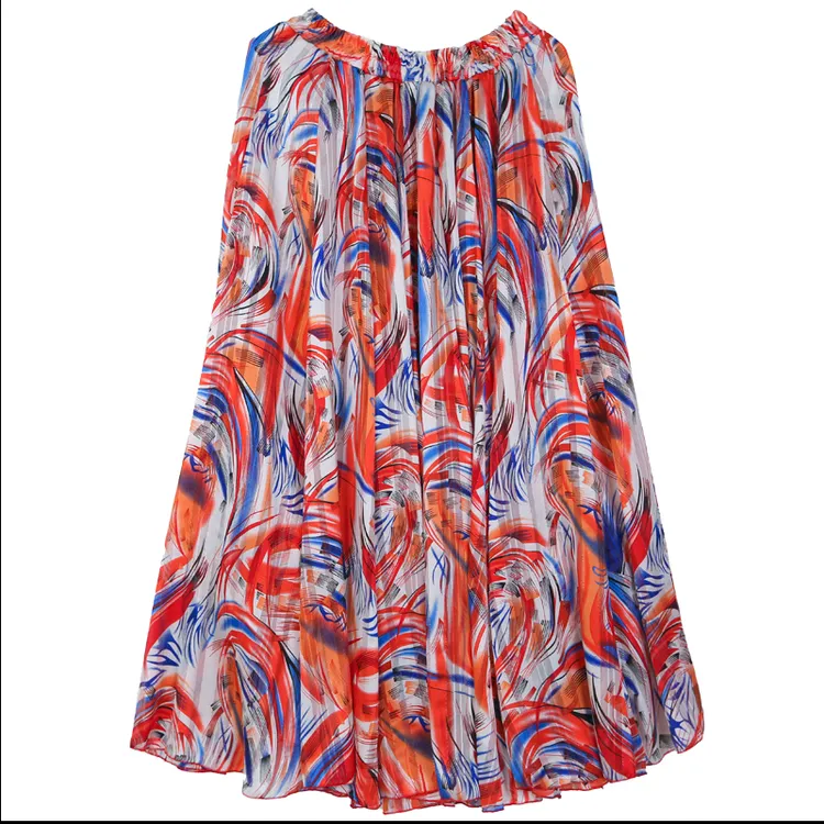 天山美翼2025秋冬季新款高定720民族风金银条720度舞蹈大摆裙