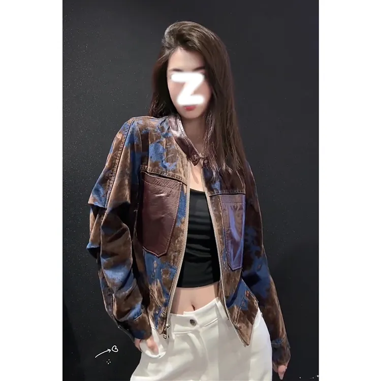 时尚减龄百搭立领薄款外套女春秋2025新款小个子休闲百搭夹克女潮