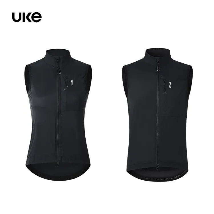 UKE男女骑行马甲四季户外公路车轻薄便携收纳防风马甲 显泽/蔚然