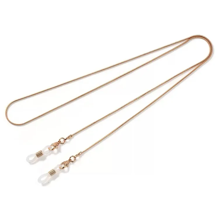 韩国简约眼镜链 防滑挂脖眼精绳 太阳镜老花镜挂链挂绳 1.2铜蛇链