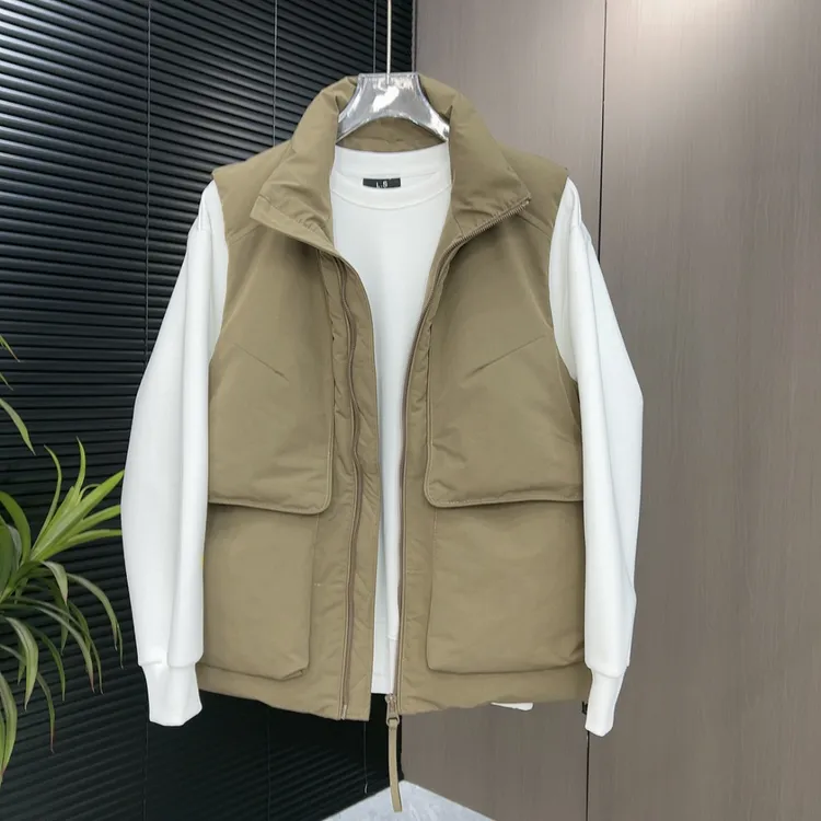 厚款常规款立领标准青年通用休闲冬季棉衣马甲2810