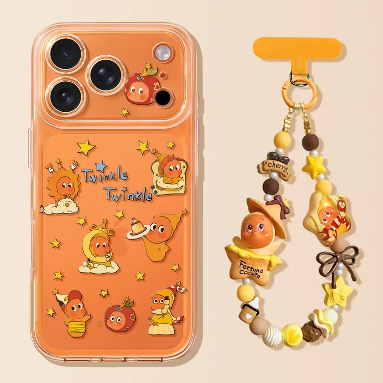 星星人高级感手机壳苹果15/16/17promax小众全包镜头防摔硅胶软壳