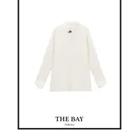 TheBay【伊丽莎白】山茶花羊毛毛织衬衣Bay2SQZR0190