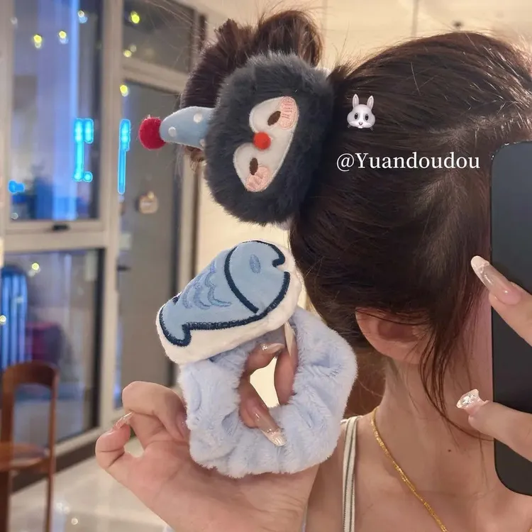 创意可爱萌趣毛绒卡通头饰少女拍照搞怪ins发圈w