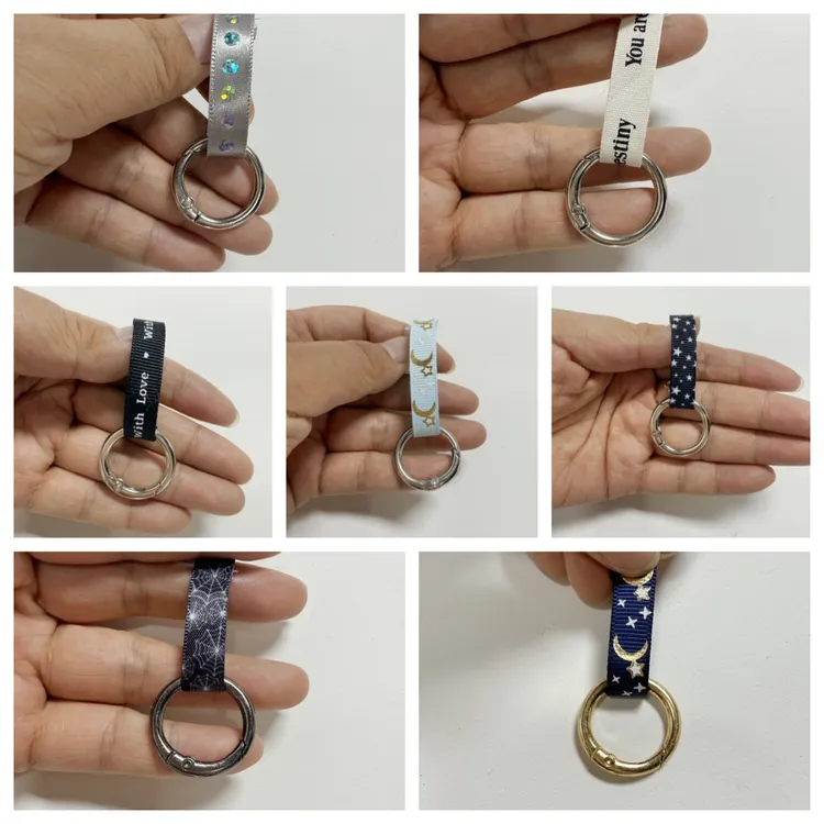 弹簧扣玩偶挂绳配件拉布布玩偶配件挂件玩偶材料金属扣两只装