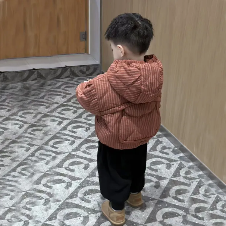 男童棉服加绒加厚冬款2025新款儿童男孩棉衣外套男宝宝冬装棉袄潮