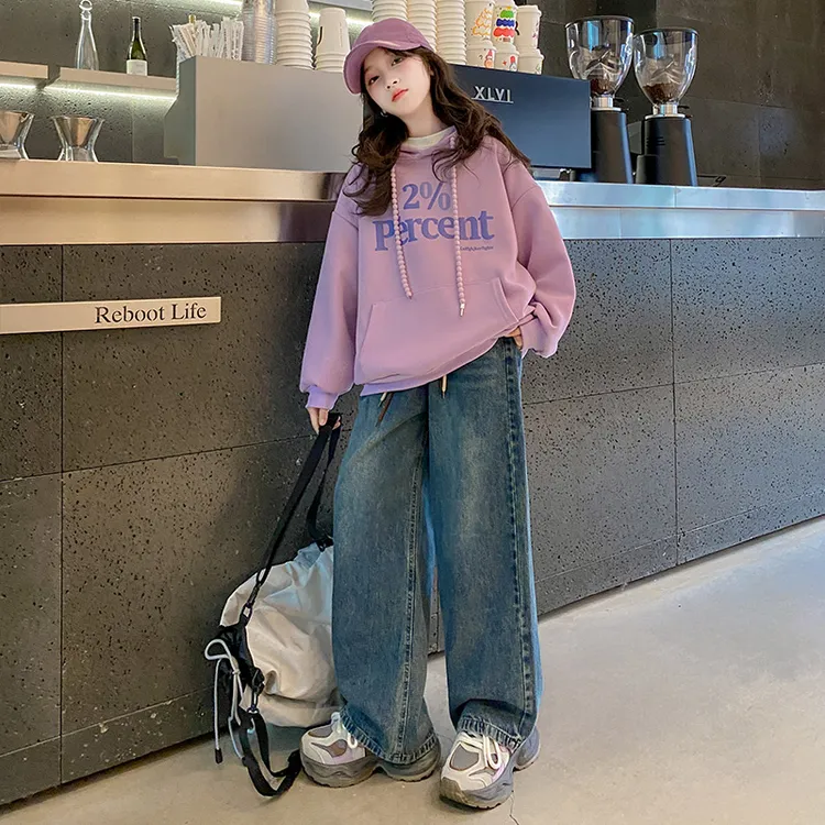 女童套装秋装2025新款洋气大童春秋季超好看卫衣儿童时髦两件套潮