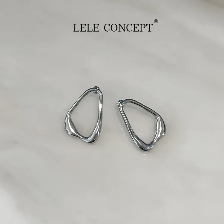 LELE CONCEPT 铜合金耳饰 丨都市高级几何耳钉UL25S0069W