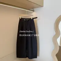 现货~【豆子推荐】8306 秋冬时尚韩版阔腿裤小个子气质高腰裤子简约