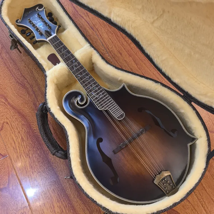 Ralld高端虎枫全单曼陀铃（带琴箱）