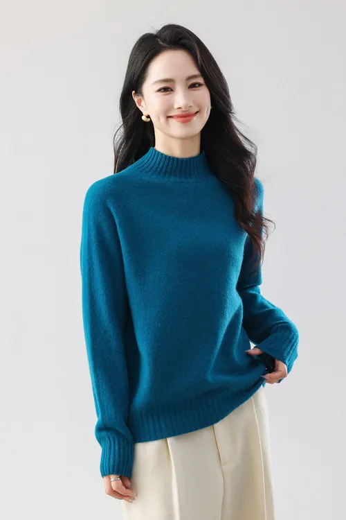 【软黄金】Musley Queen2025秋冬新款100%山羊绒中领羊绒衫JC08-823