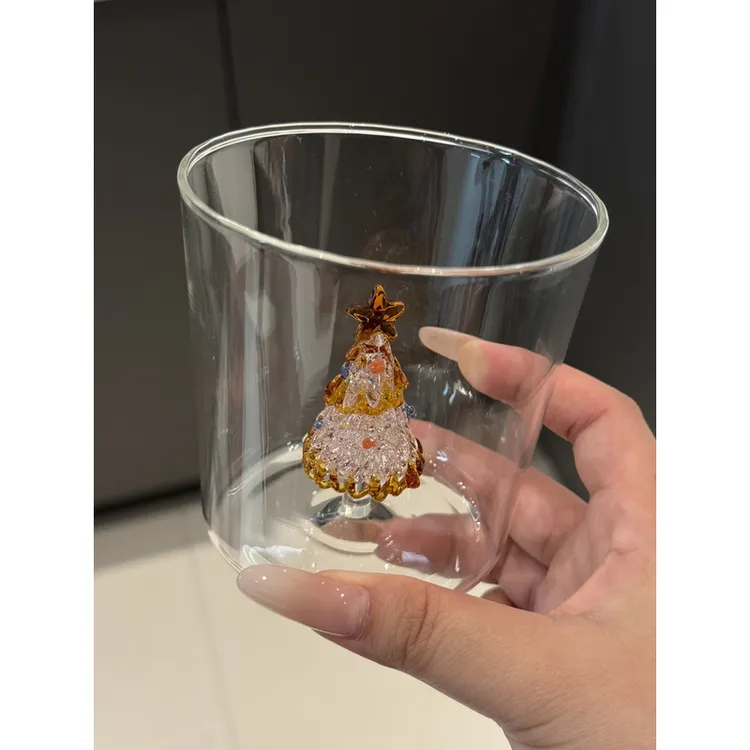 ANNAHOUSE动物水杯可爱创意透明耐热玻璃杯牛奶杯高硼硅杯HD