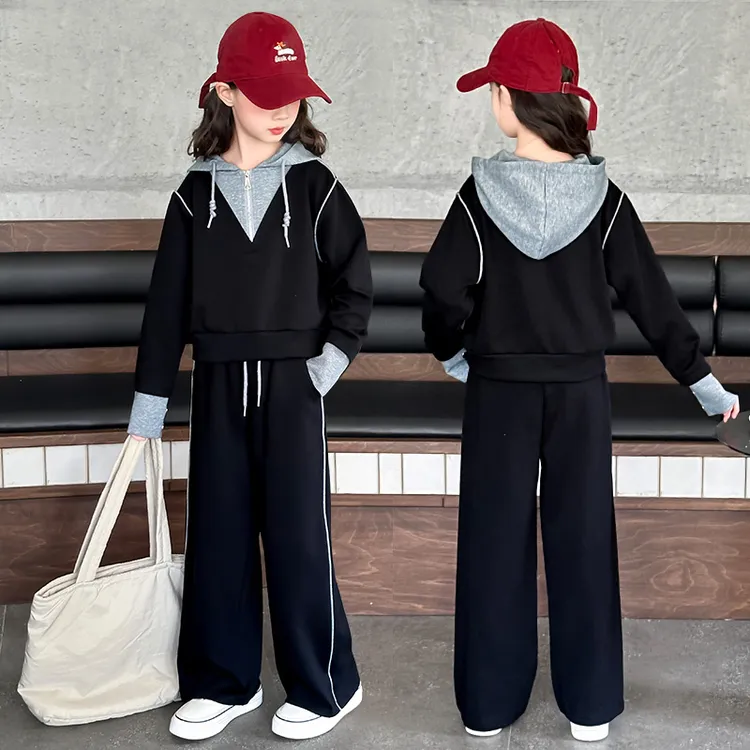 女童套装秋装中大童2025新款洋气春秋季时尚儿童女孩时髦两件套潮