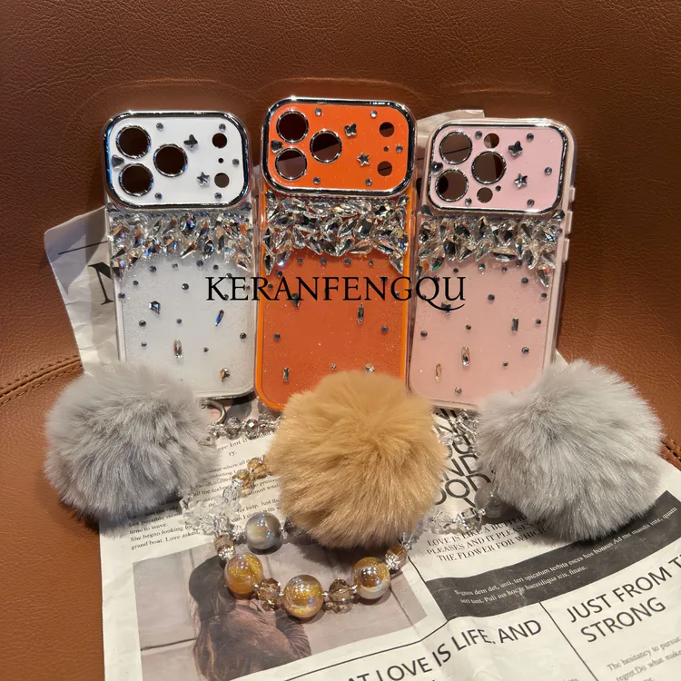 时尚创意满钻全包设计秒变17适用于苹果17promax/16/15防摔手机壳