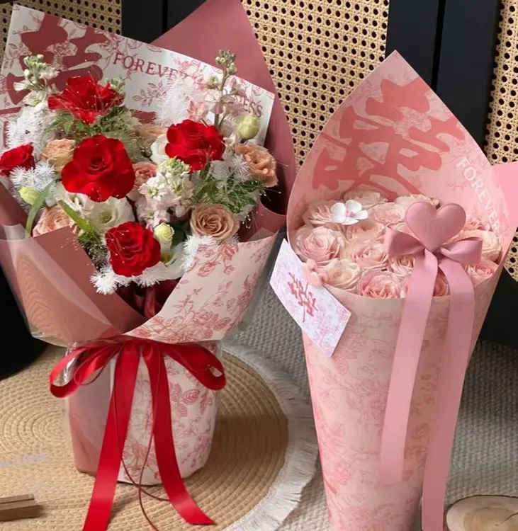 喜上梢·婚庆浪漫包装纸&卡片花店diy婚礼礼品资材
