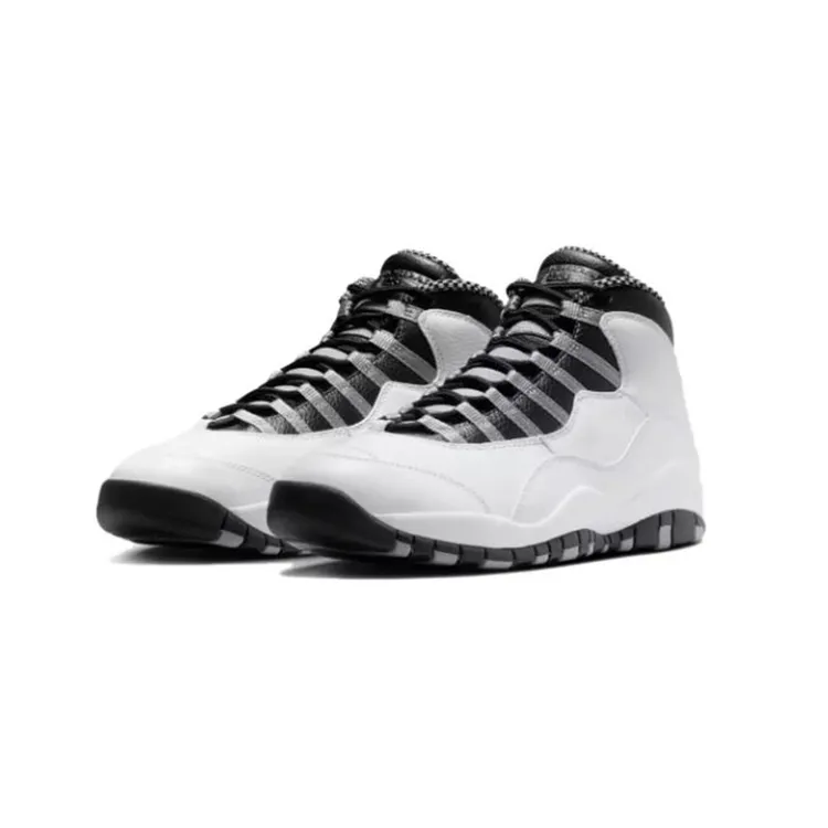 Air Jordan 10 Retro AJ10 高帮复古篮球鞋 男款 白黑 HJ6779-104