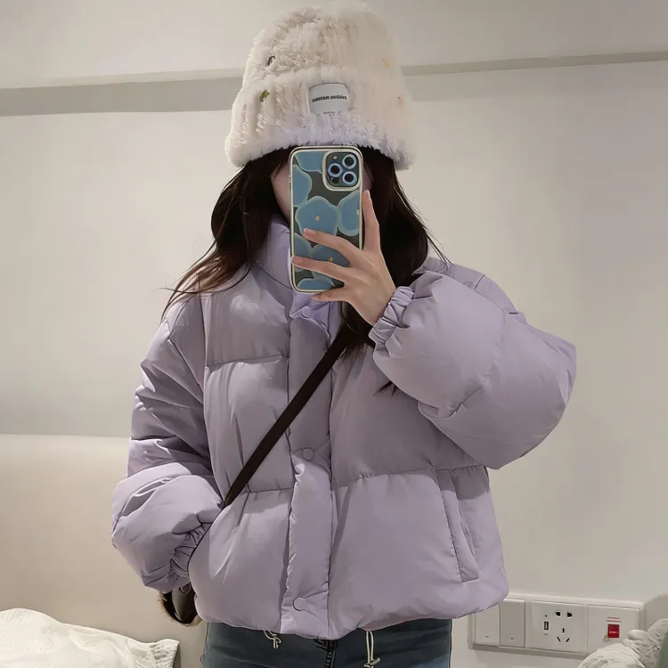 运补6-8【607】加厚棉服女冬季短款棉服2025新款小个子外套面包服