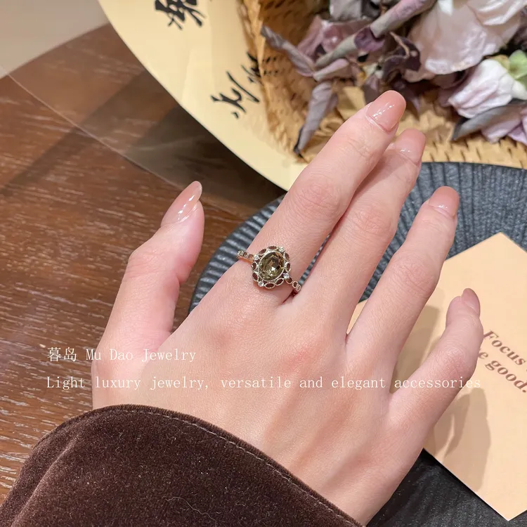 【暮岛饰品】锆石质感轻奢活口戒指质感百搭A026