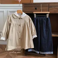 【本妈】25秋“柏林街头”女童风衣外套+打底上衣+裤子25603