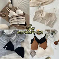 【特调粉底液-高质量】无痕美背内搭固定杯内衣女防走光抹胸