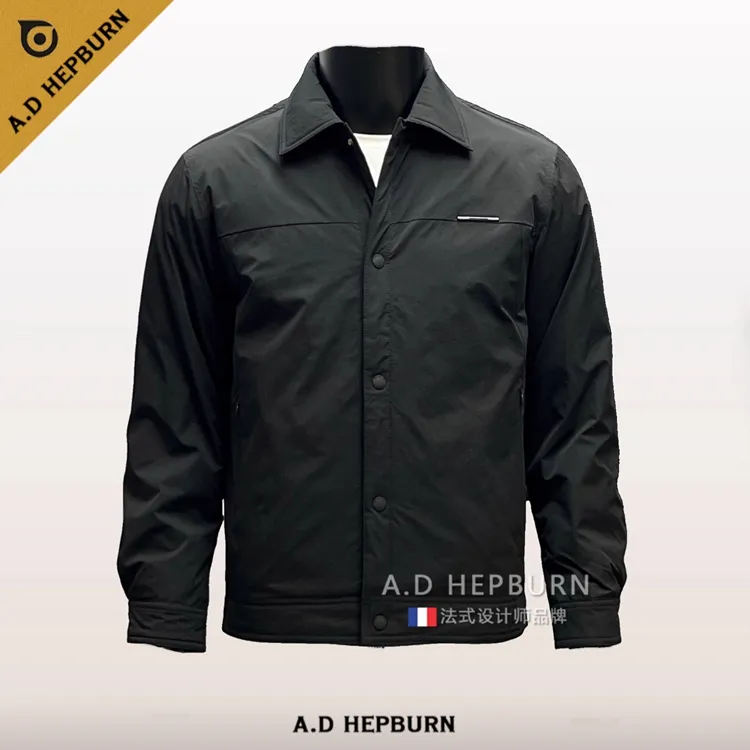A.D Hepburn 羽绒服男秋冬新款纯色夹克时尚商务休闲百搭潮牌外套