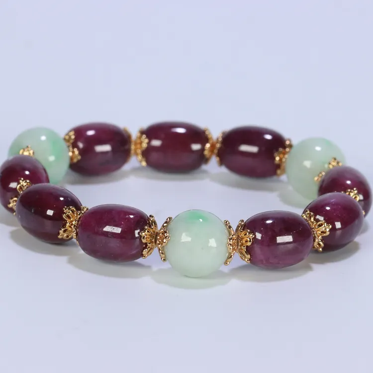 50015/壹号典藏/红宝石手串/古董首饰